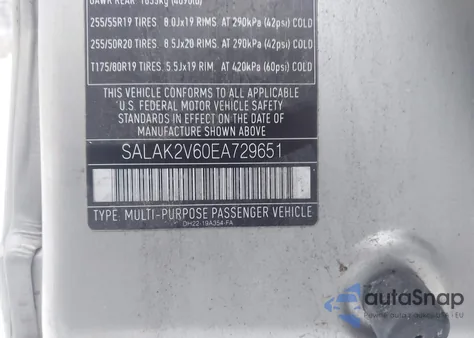 2014 Land Rover Lr4 from USA, damaged, VIN SALAK2V60EA729651